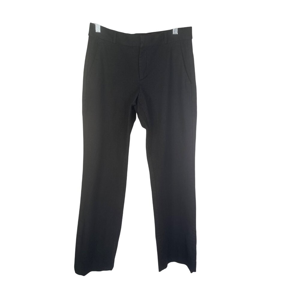 Banana Republic Womens Size 4 Black Dress Pants Cotton Blend Slim Fit